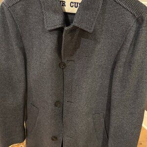 Mens Coat Jacket,Tommy Hilfiger, Blue, Black, 48